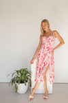 ALIYAH MIDI DRESS- PINK FLORAL