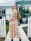 BETTINA COAT- BEIGE CHECK