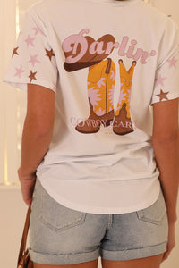 DARLIN’ COWBOY CARTEL VINTAGE TEE- WHITE