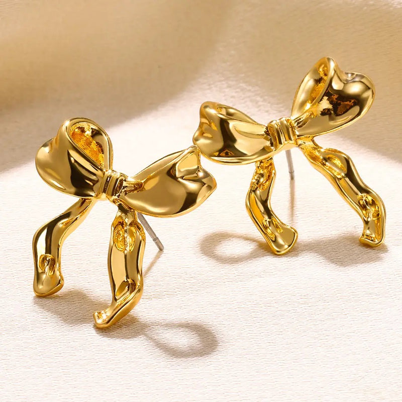 BOW STUD EARRINGS