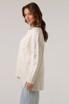 LOUISE KNIT TOP- WHITE