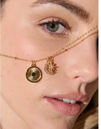 GALA 18K GOLD PLATED CHARM NECKLACE