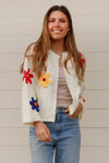 FLEURA CARDIGAN- WHITE