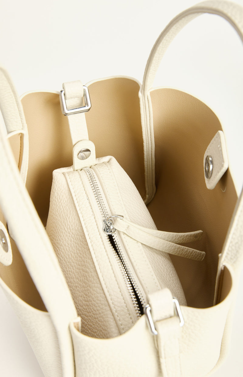 NAOMI HANDLE BAG- IVORY