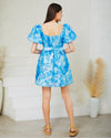 ESTELLE MINI DRESS- BLUE