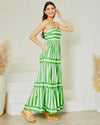 ARABELLA MIDI DRESS- GREEN