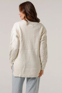 LOUISE KNIT TOP- WHITE