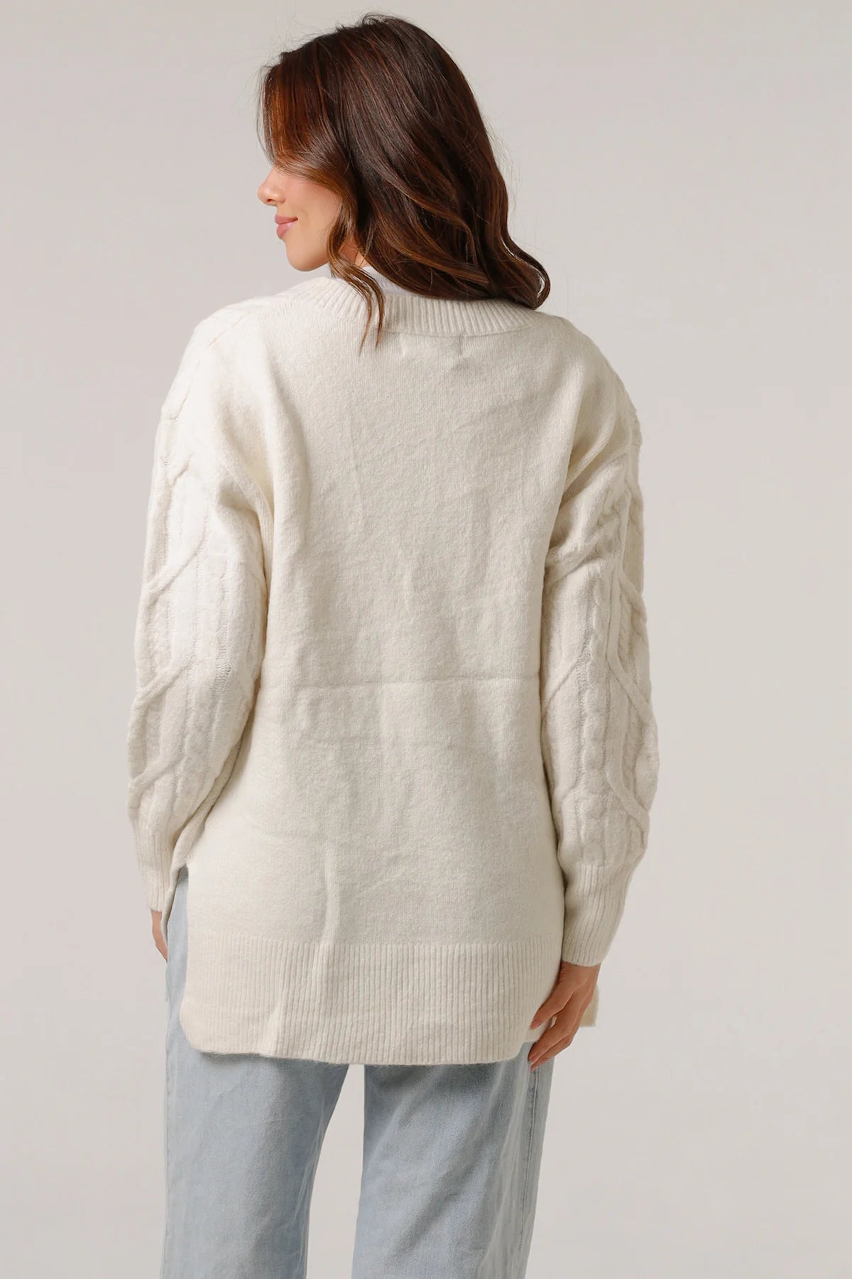 LOUISE KNIT TOP- WHITE