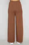 ABBY KNIT PANTS- COFFEE