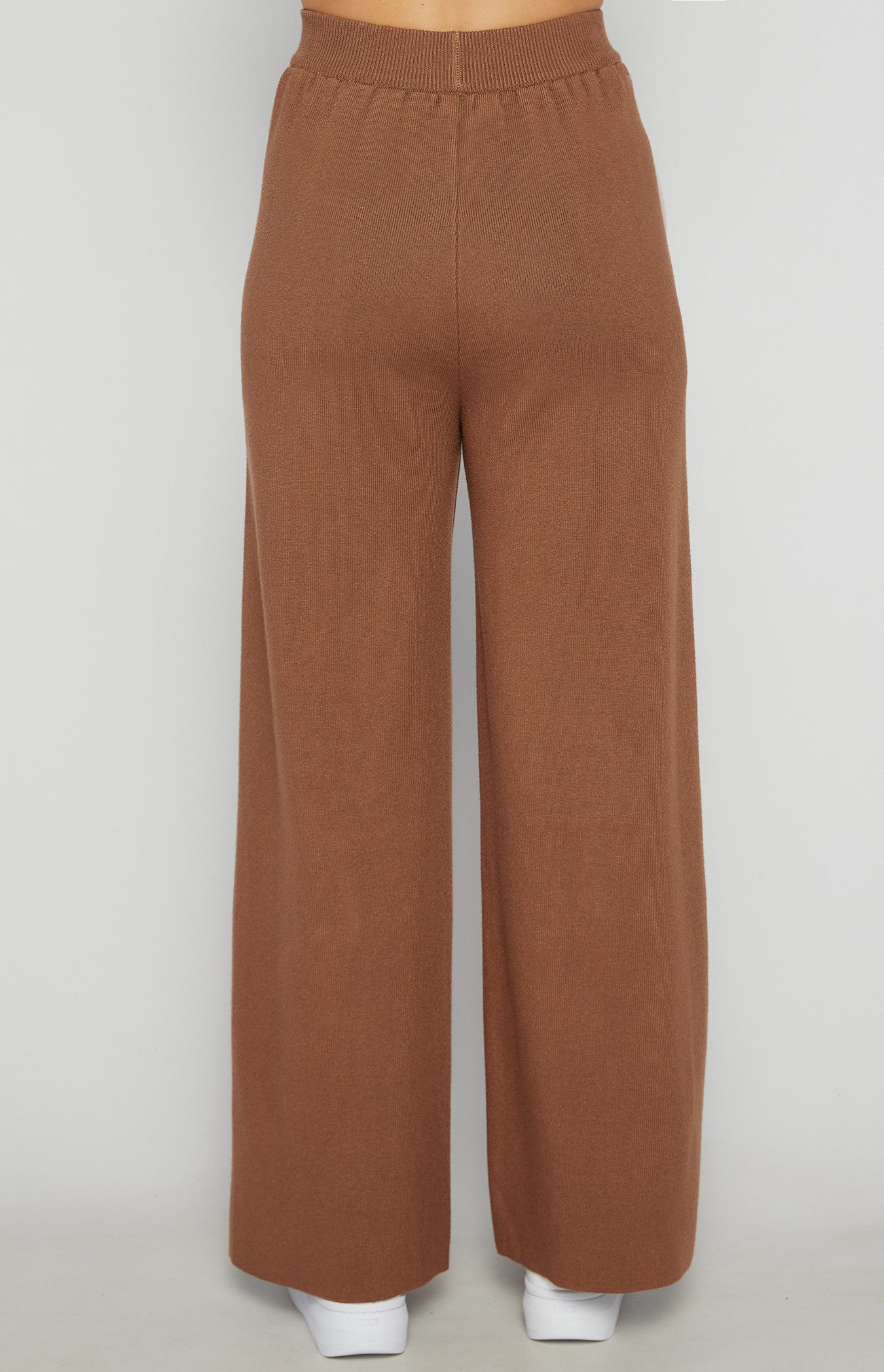 ABBY KNIT PANTS- COFFEE