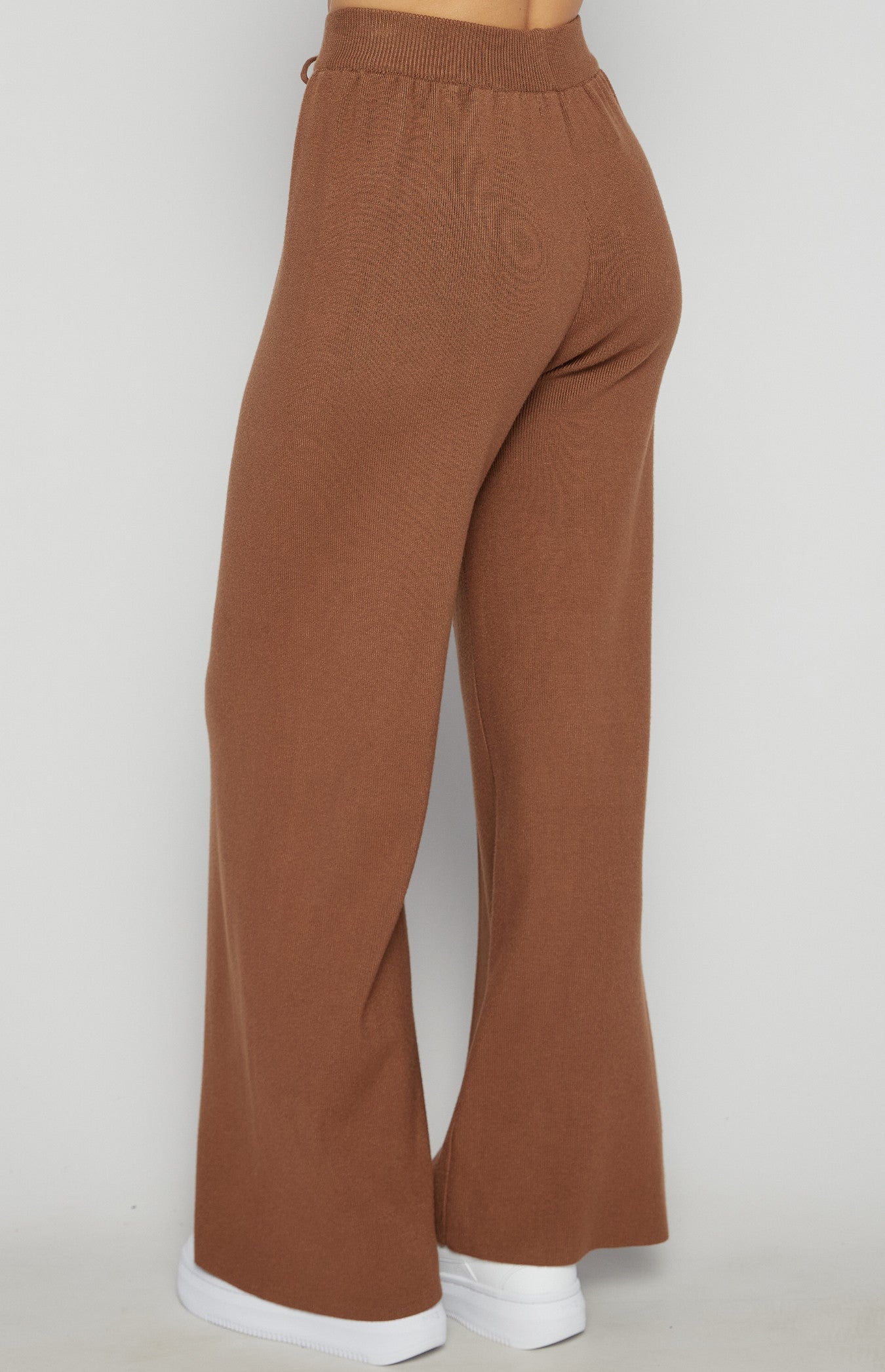 ABBY KNIT PANTS- COFFEE