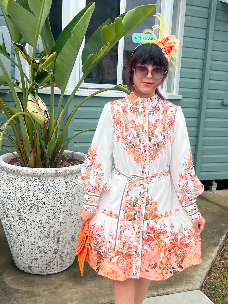 FLORENCE DRESS- WHITE FLORAL