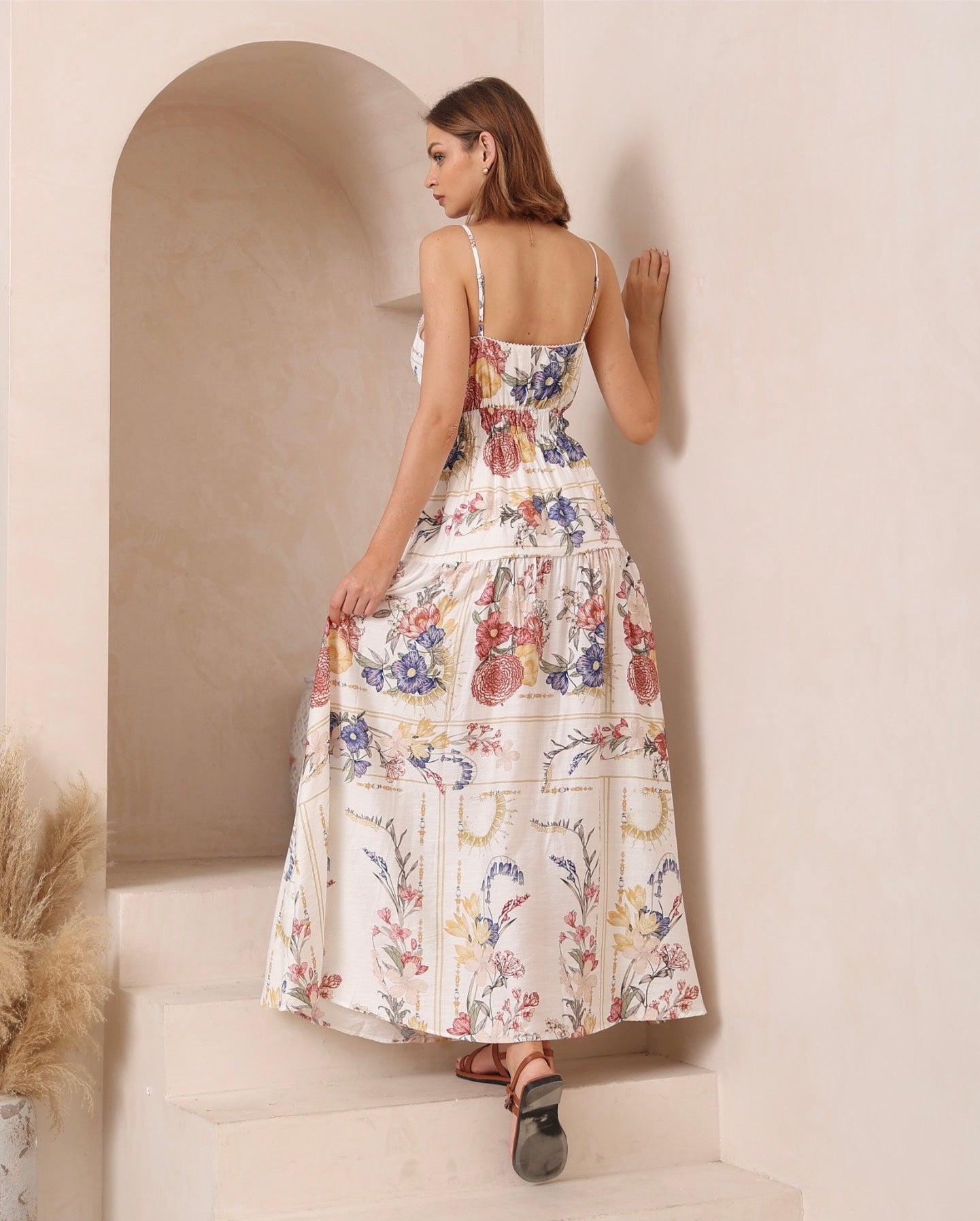 FELOMINA MAXI DRESS- MULTICOLOUR FLORAL