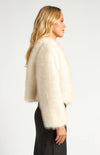 WILLOW FAUX FUR COAT- IVORY