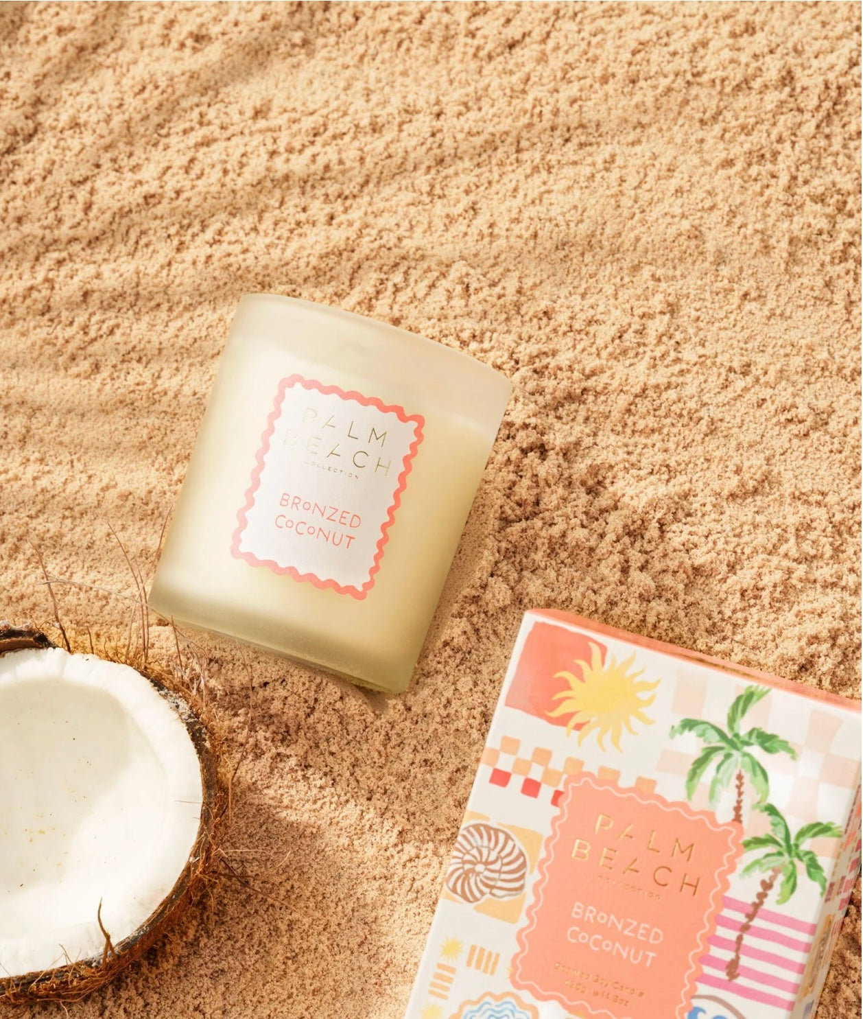 BRONZED COCONUT
SCENTED CANDLE 420G