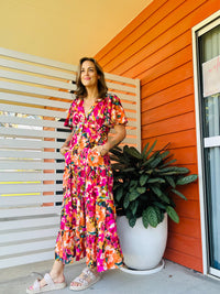 FLORA MAXI DRESS- MULTIPRINT