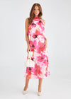 REECE MAXI DRESS- RASPBERRY FLORAL