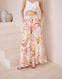 ALTHEA WIDE LEG FLORAL PANT