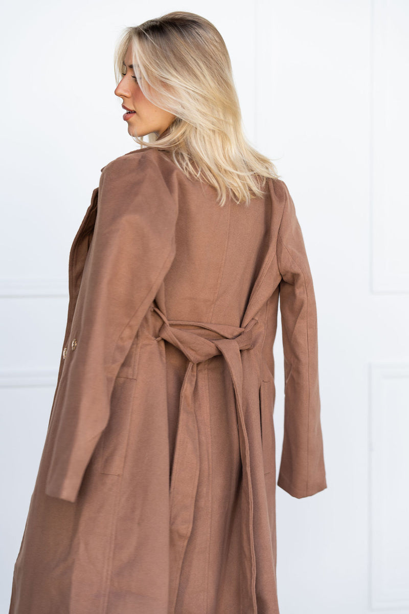 Kazie Coat- Chocolate Brown