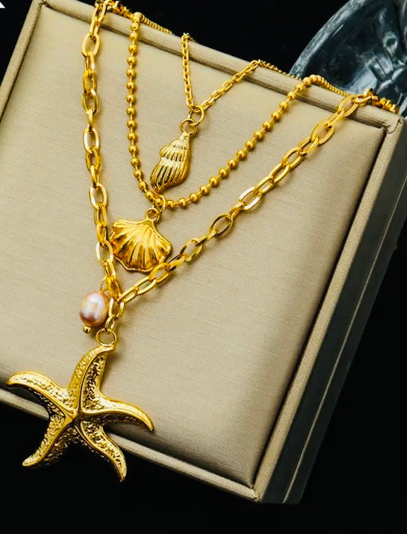 AMPHITRITE NECKLACE- GOLD