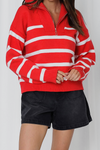 BERKLEY SWEATER- SCARLET RED