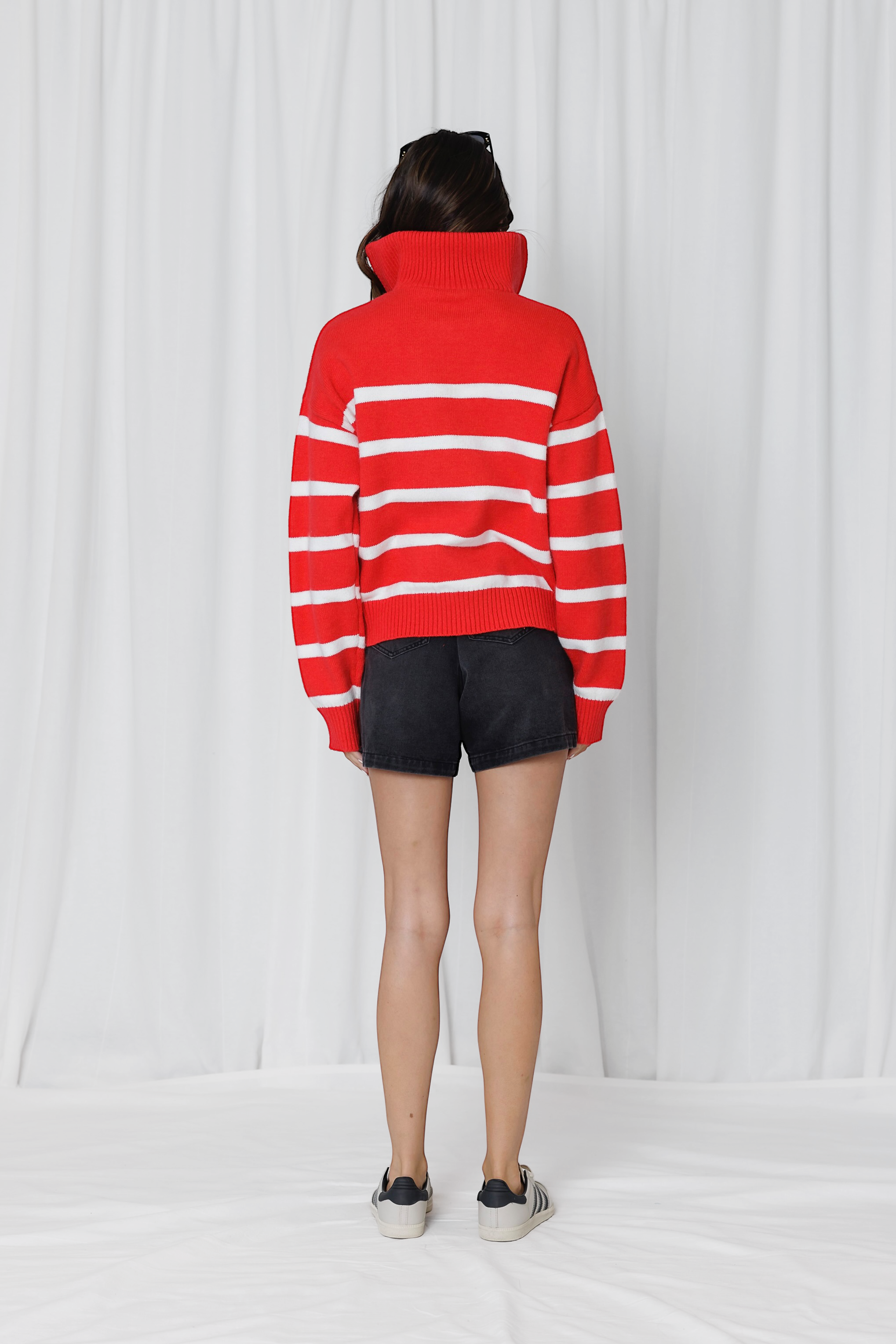 BERKLEY SWEATER- SCARLET RED