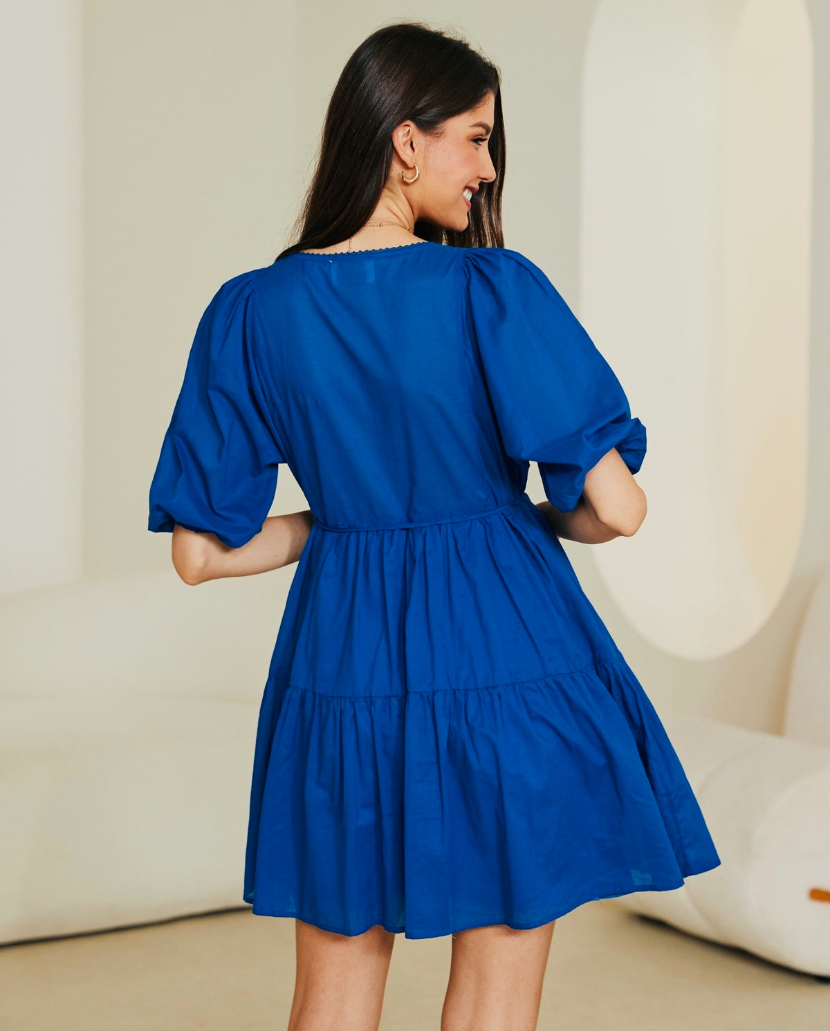 EMMA MINI DRESS- ROYAL BLUE