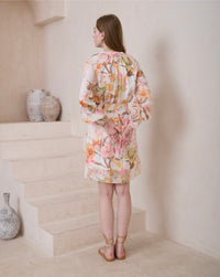 ALTHEA BELTED FLORAL DRESS