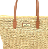 RAFFIA TOTE BAG- NATURAL