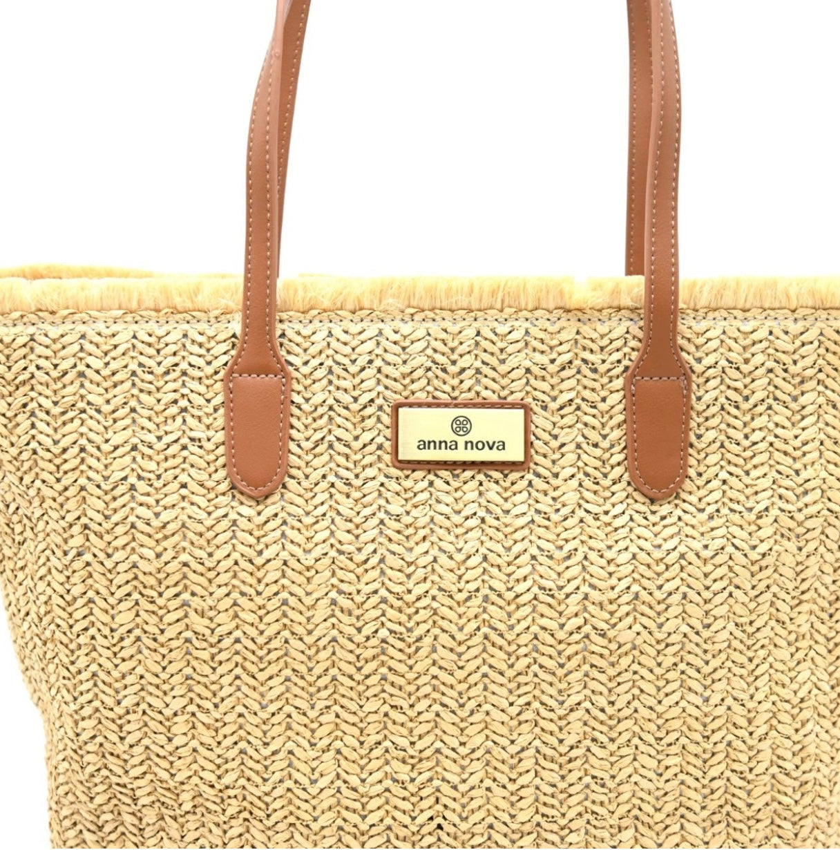RAFFIA TOTE BAG- NATURAL