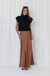 ELLE SKIRT- RUSSET