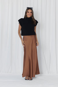 ELLE SKIRT- RUSSET