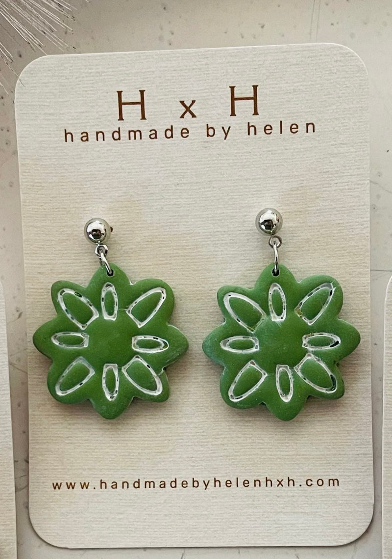 Handmade By Helen Tile Dangles- Star