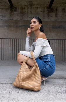ANDREA SHOULDER BAG - LATTE