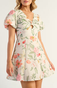 BOTANICA FLORAL MINI DRESS