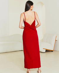 PARTY LOVER MAXI DRESS- CRIMSON RED