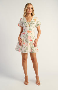BOTANICA FLORAL MINI DRESS