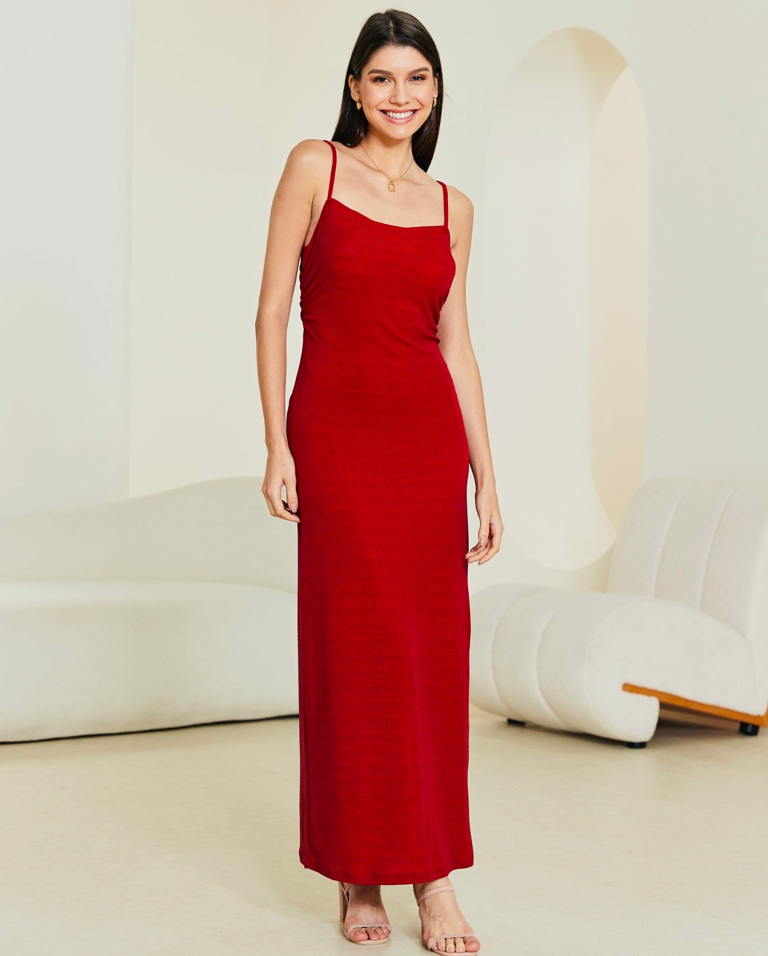 PARTY LOVER MAXI DRESS- CRIMSON RED