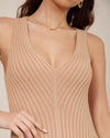 TILLY KNIT MAXI DRESS- BEIGE