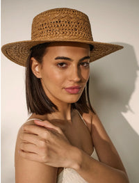 JOYCE STRAW HAT IN TAN