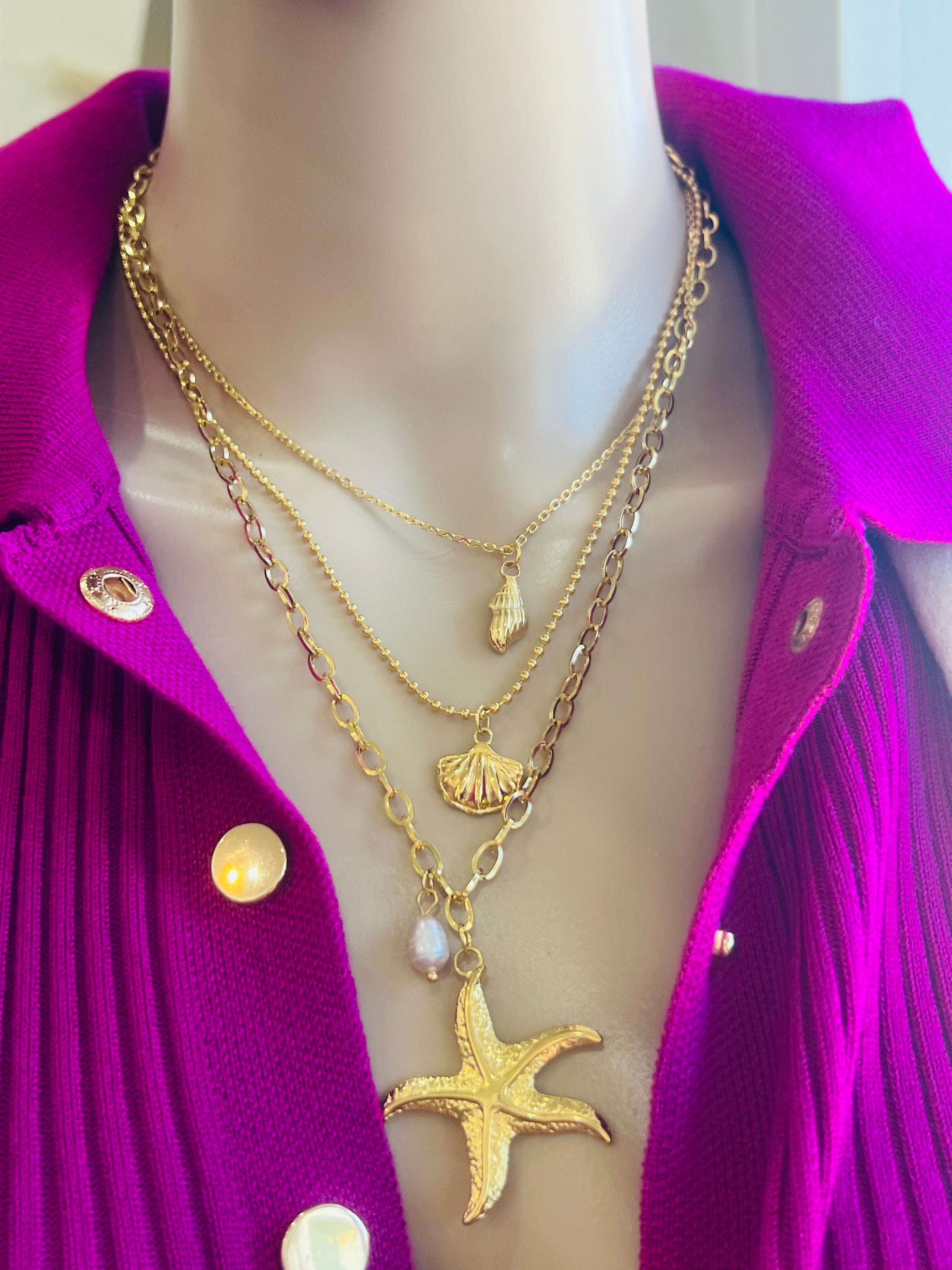 AMPHITRITE NECKLACE- GOLD