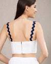 Mystique Two Piece Set/ White and Navy