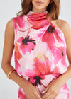 REECE MAXI DRESS- RASPBERRY FLORAL