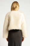 WILLOW FAUX FUR COAT- IVORY