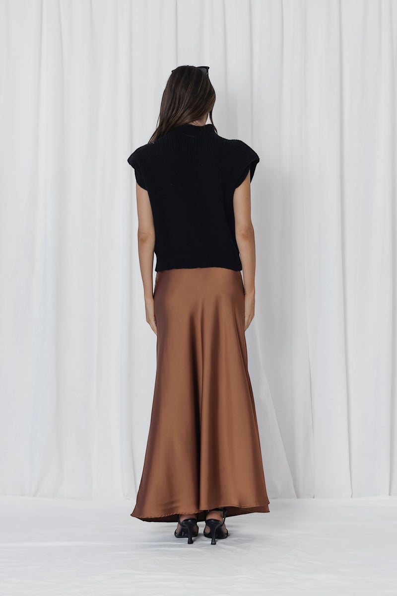 ELLE SKIRT- RUSSET