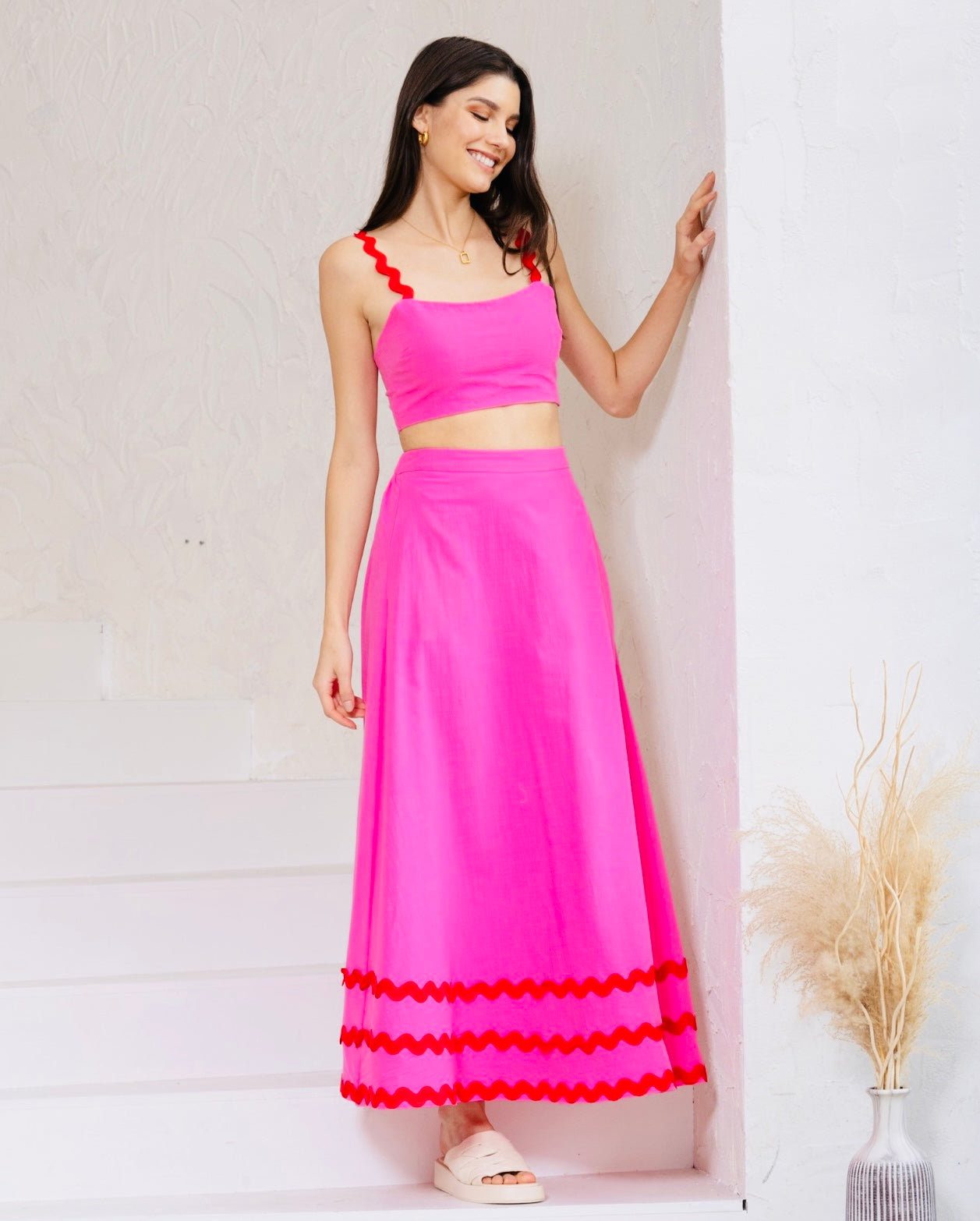 Mystique Skirt- Pink/Red