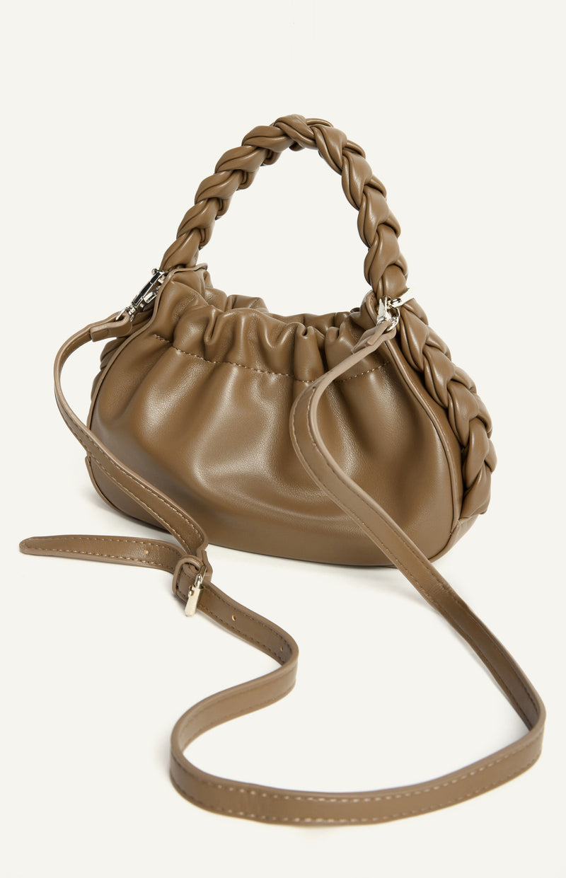 FIFI HANDLE BAG- BROWN