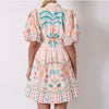 MIA MILANI ACACIÂ PALM CREAMY BLUSH- MINI DRESS