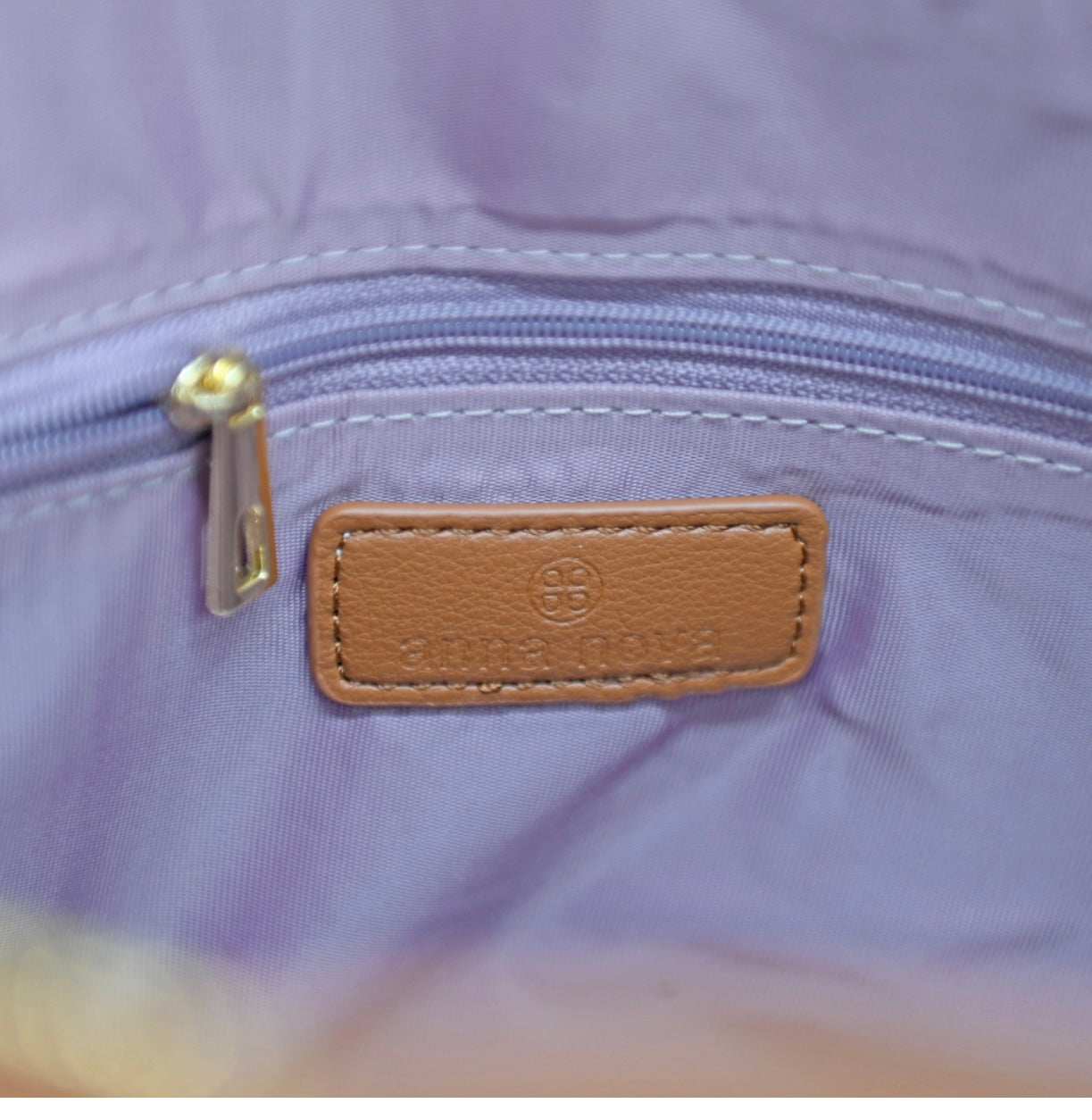 ANNA NOVA MESSENGER BAG WITH PRINT SCARF- BROWN