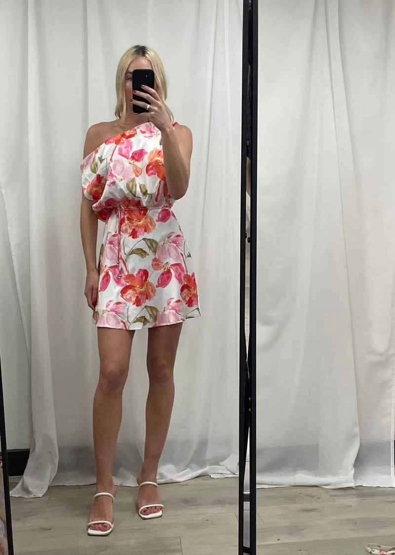 FLORAL MINI DRESS